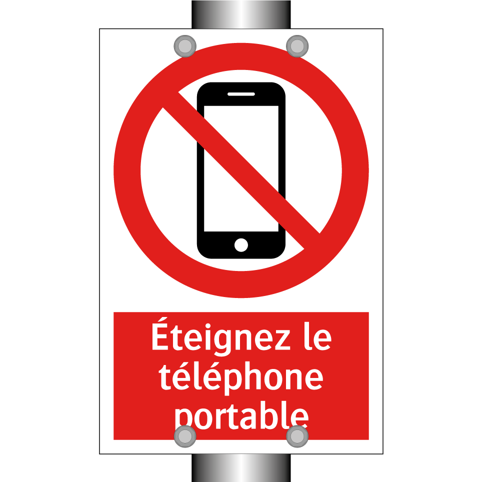 Éteignez le téléphone portable