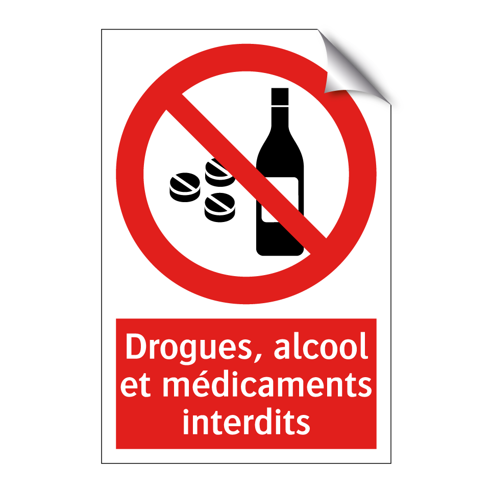 Drogues, alcool et médicaments interdits