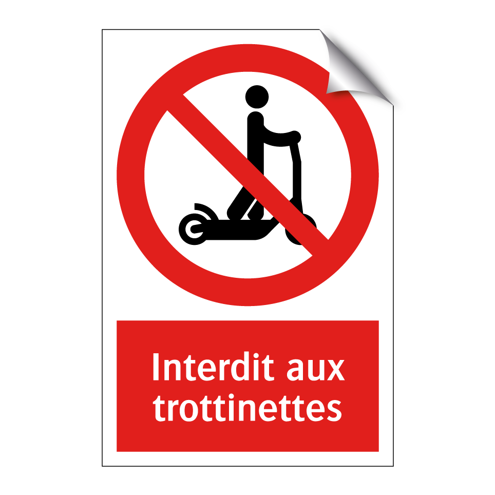 Interdit aux trottinettes