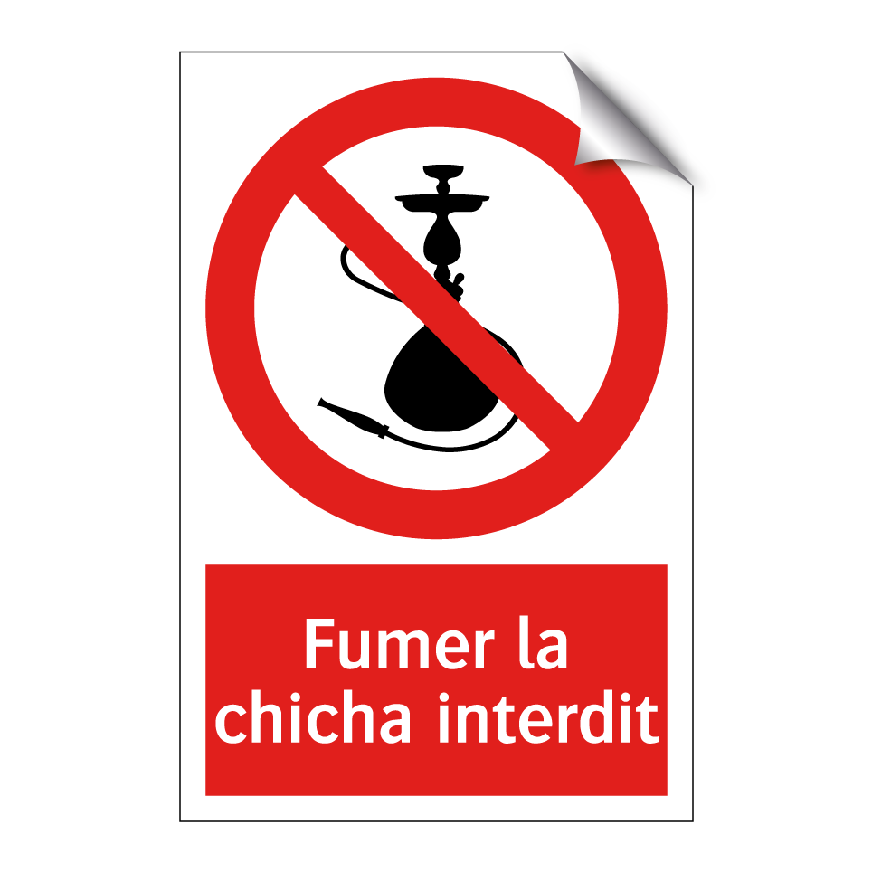 Fumer la chicha interdit