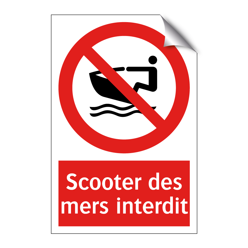 Scooter des mers interdit