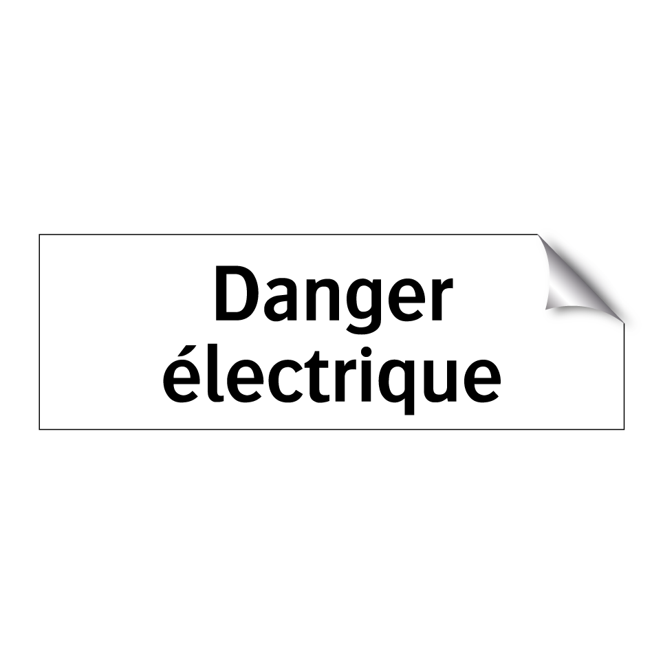 Danger électrique