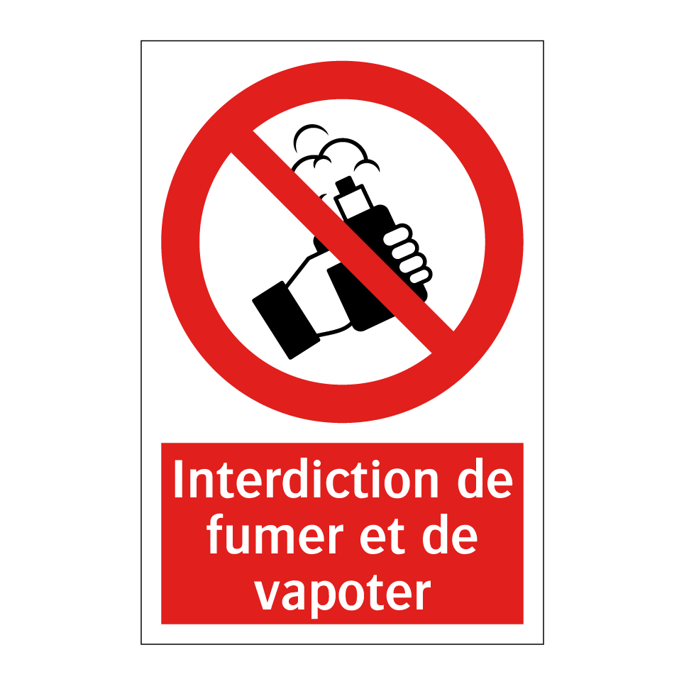 Interdiction de fumer et de vapoter