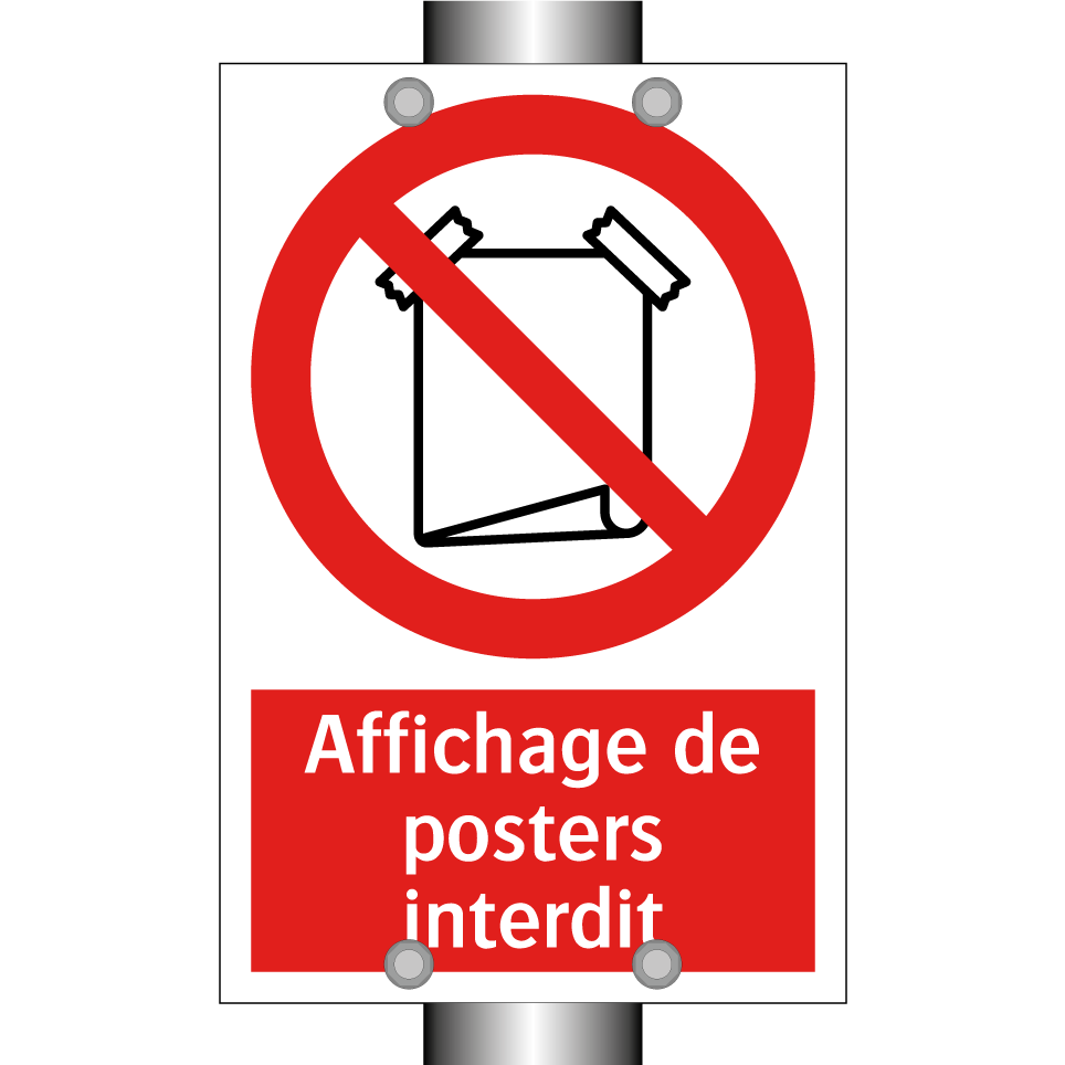 Affichage de posters interdit