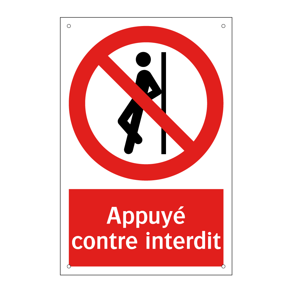 Appuyé contre interdit