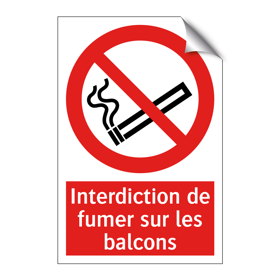 Interdiction de fumer sur les balcons