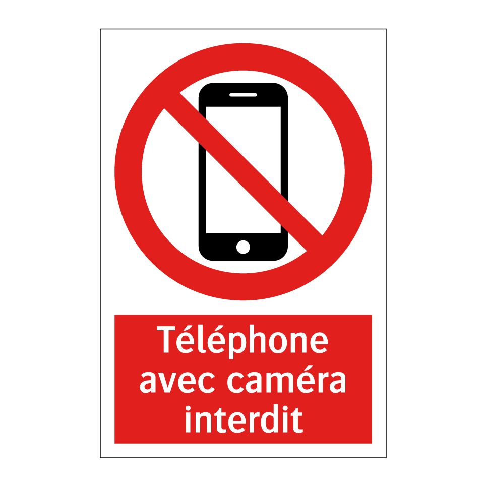 Téléphone avec caméra interdit