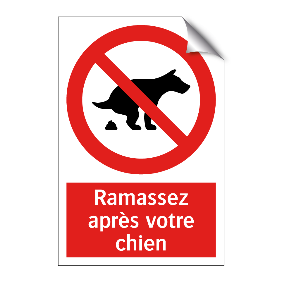 Ramassez après votre chien