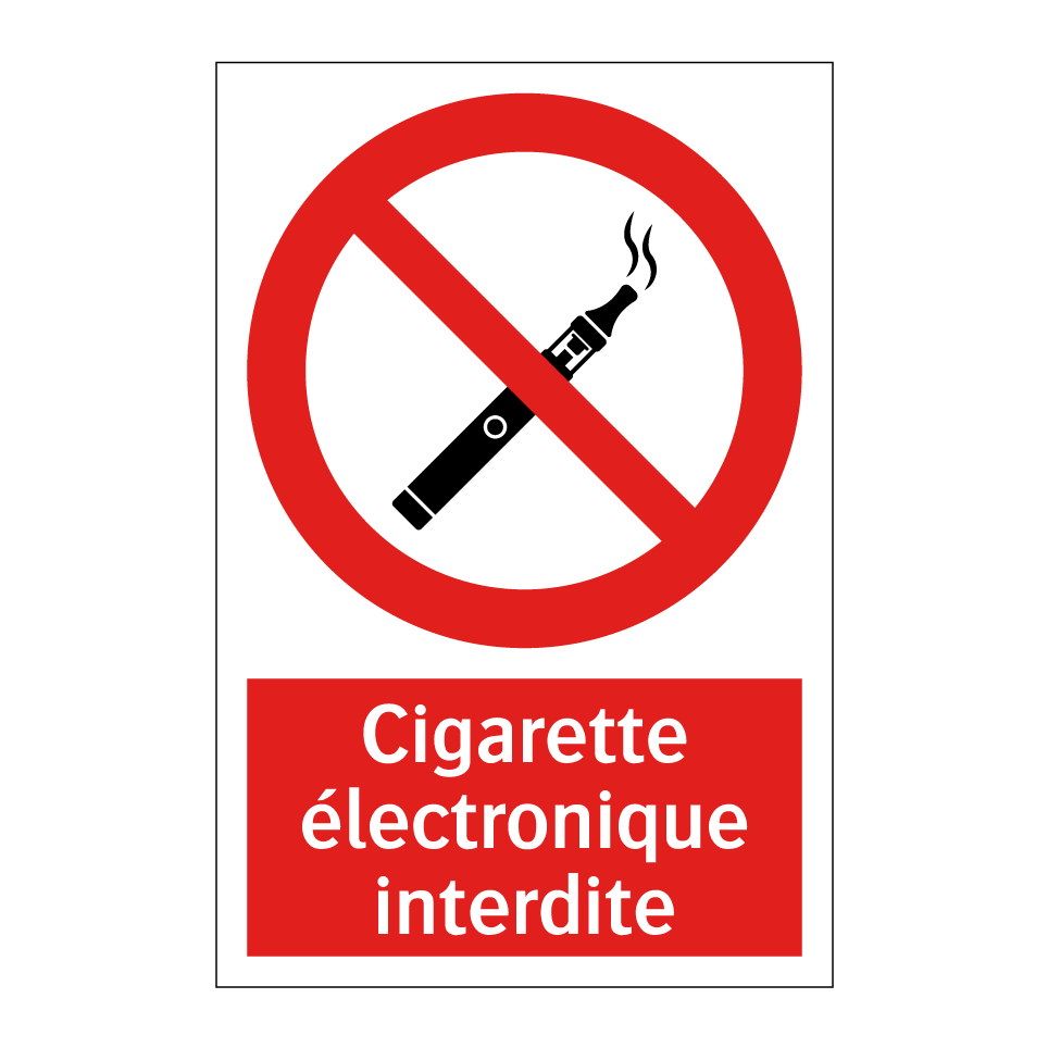 Cigarette électronique interdite