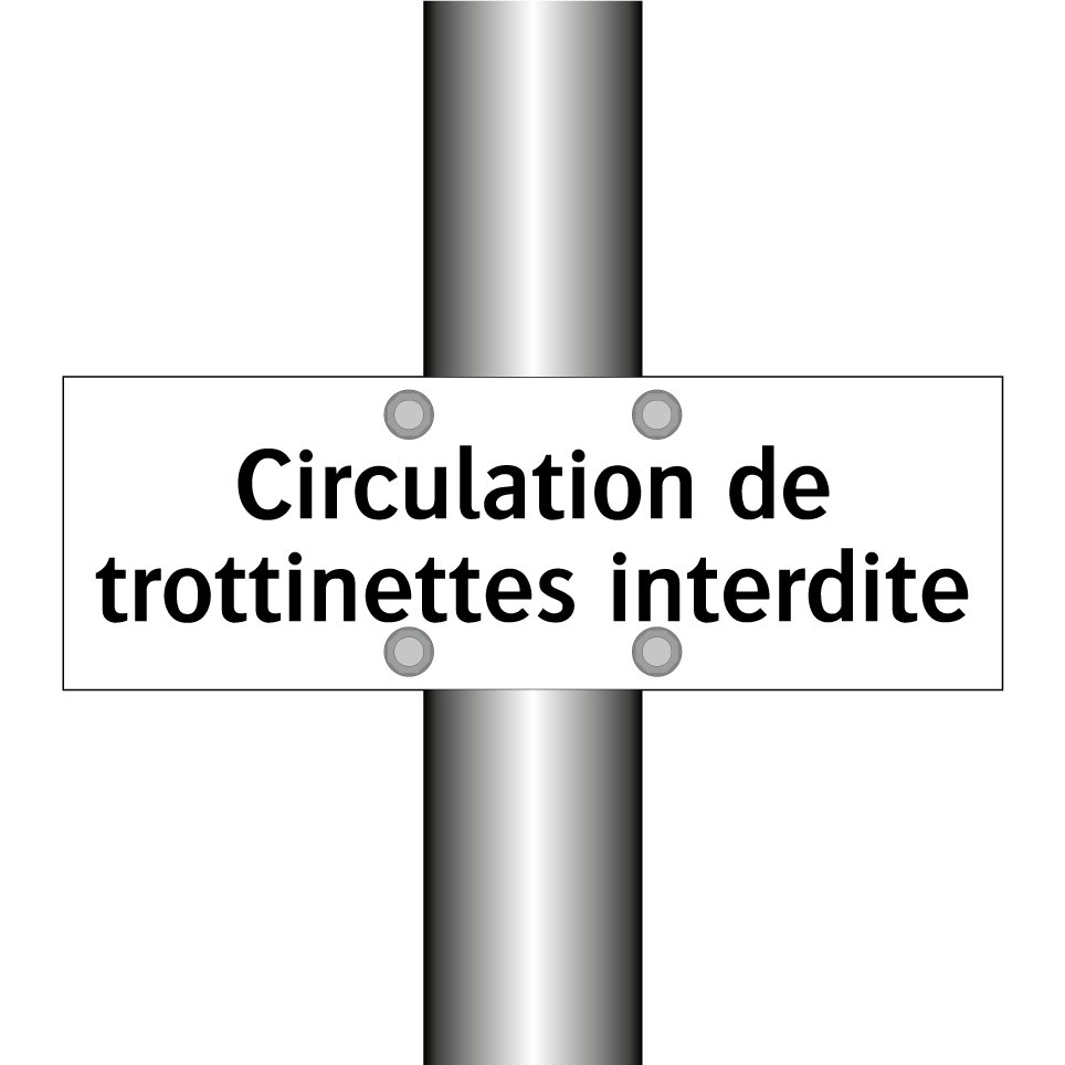 Circulation de trottinettes interdite