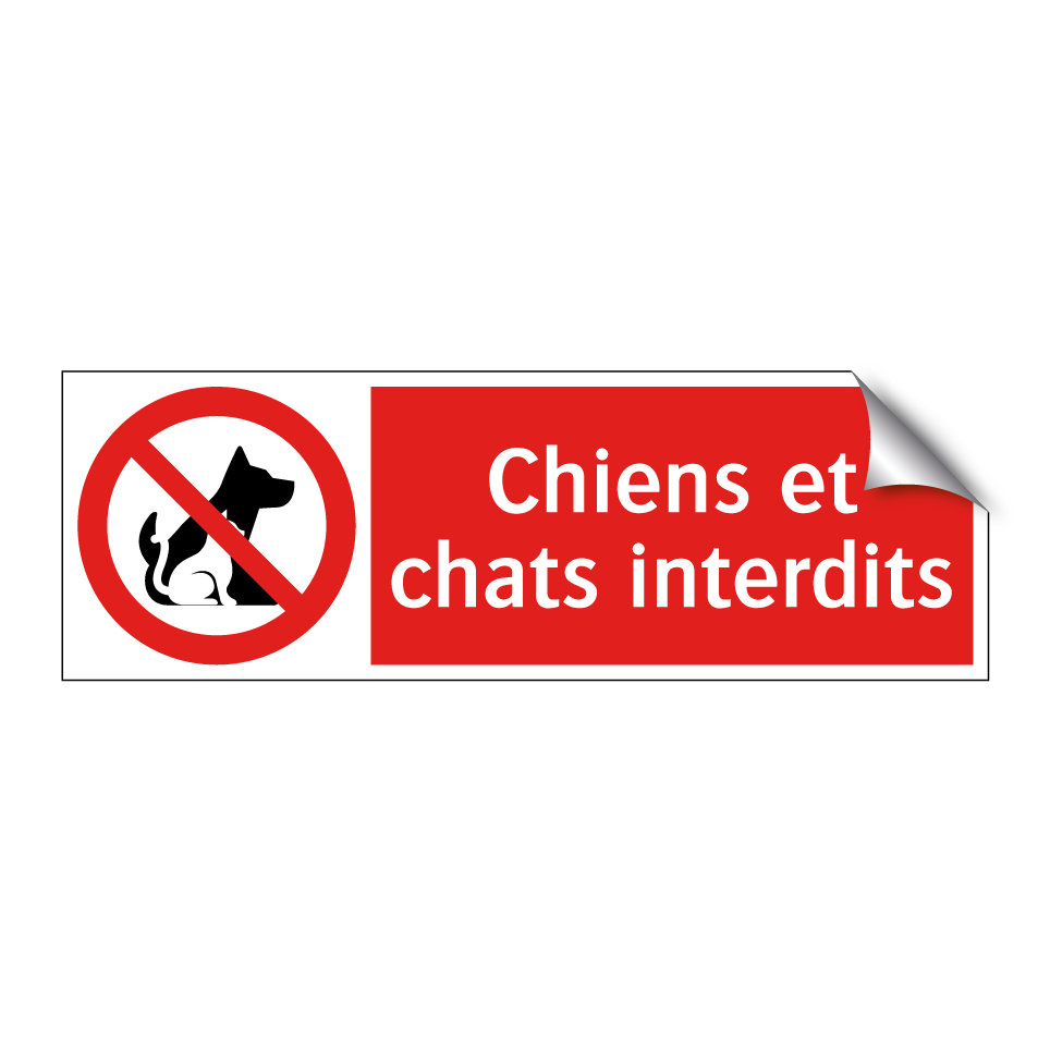 Chiens et chats interdits