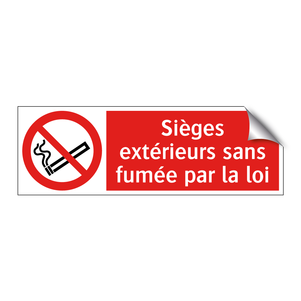 Sièges extérieurs sans fumée par la loi