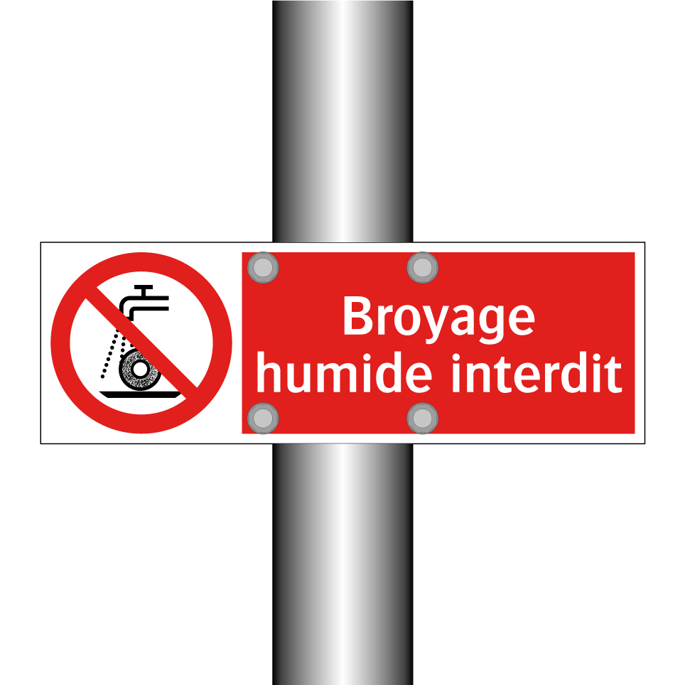 Broyage humide interdit