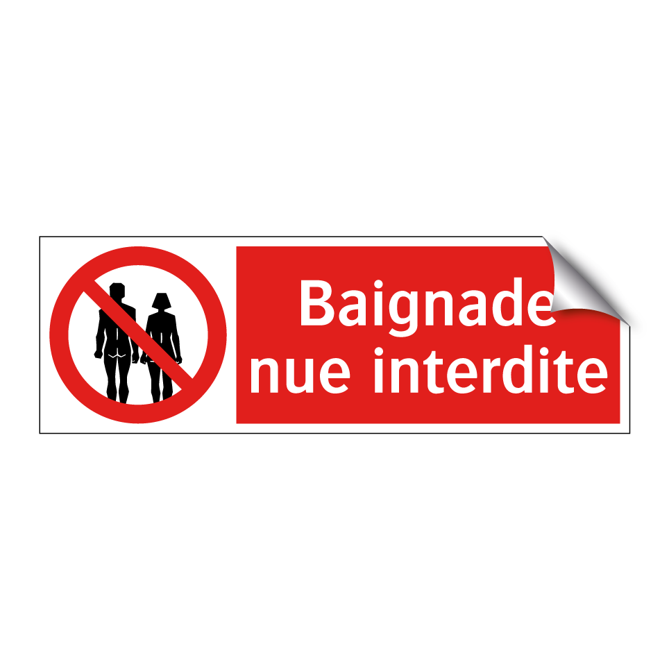 Baignade nue interdite