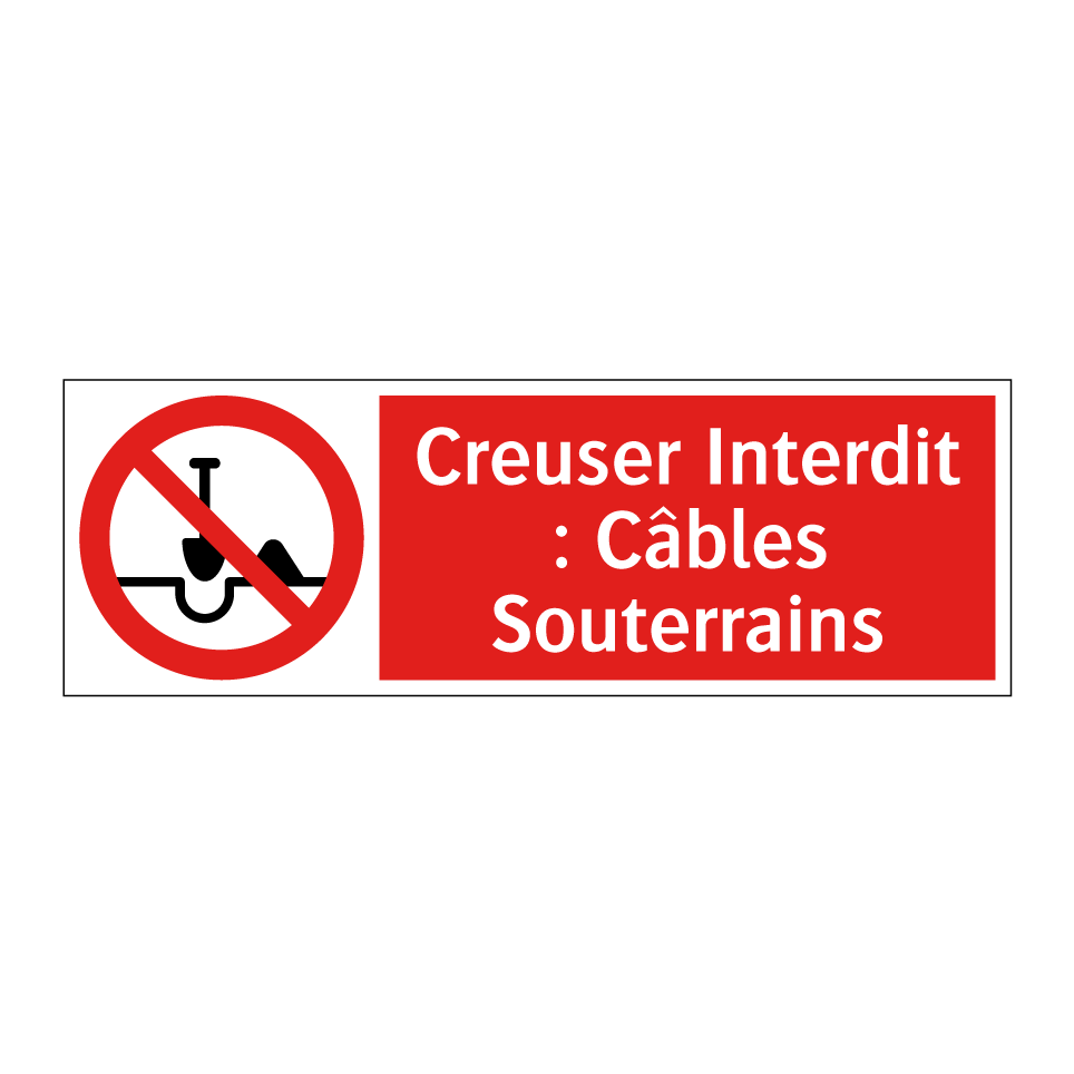 Creuser Interdit : Câbles Souterrains