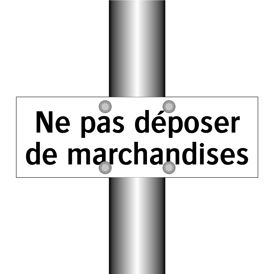 Ne pas déposer de marchandises