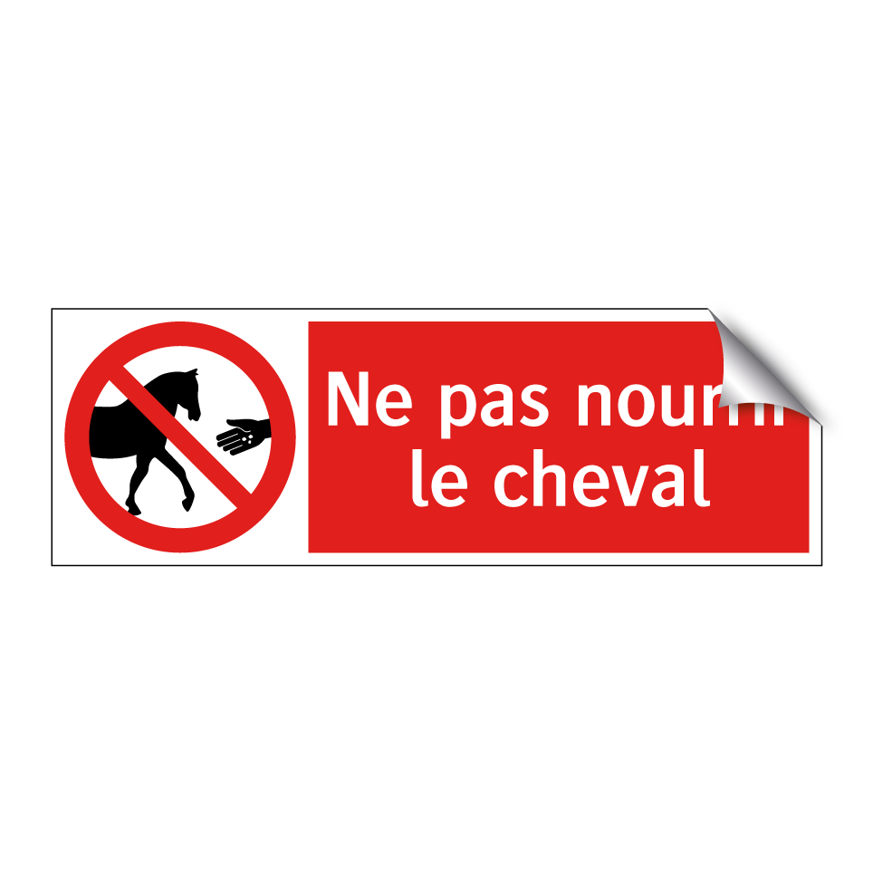 Ne pas nourrir le cheval