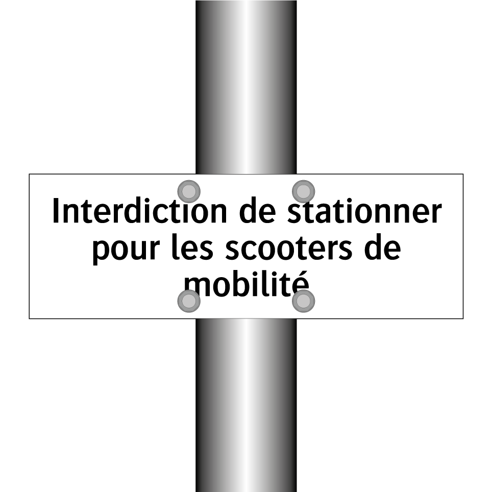 Interdiction de stationner pour les scooters de mobilité