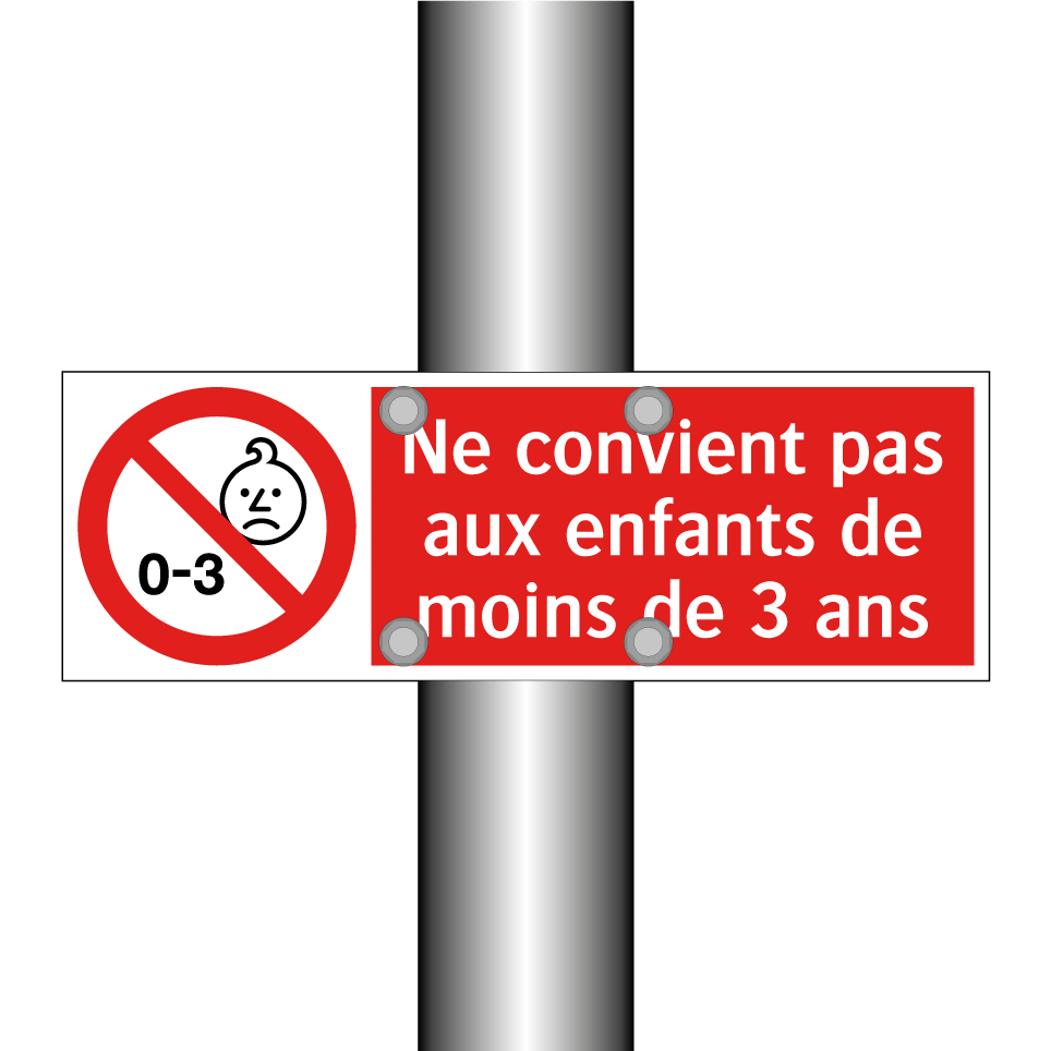 Ne convient pas aux enfants de moins de 3 ans