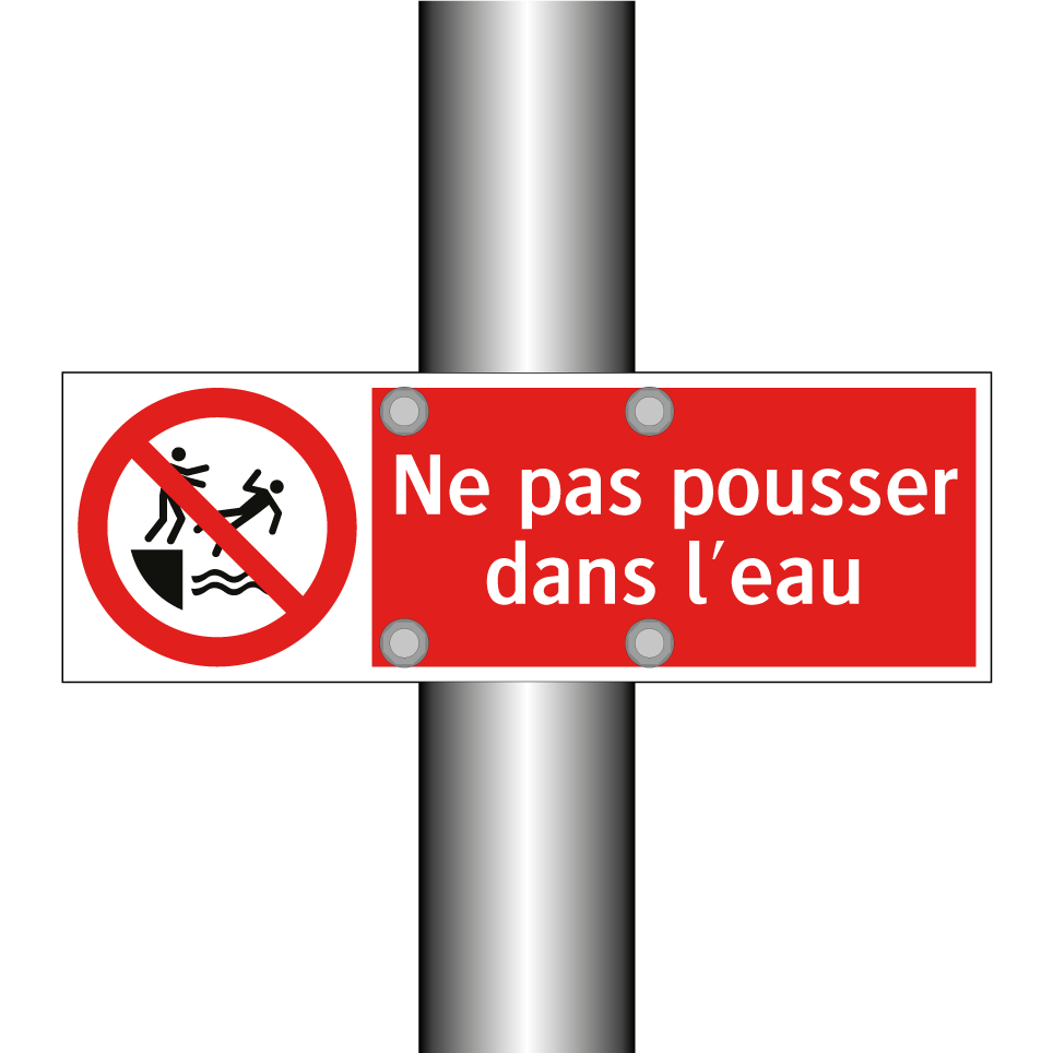 Ne pas pousser dans l'eau