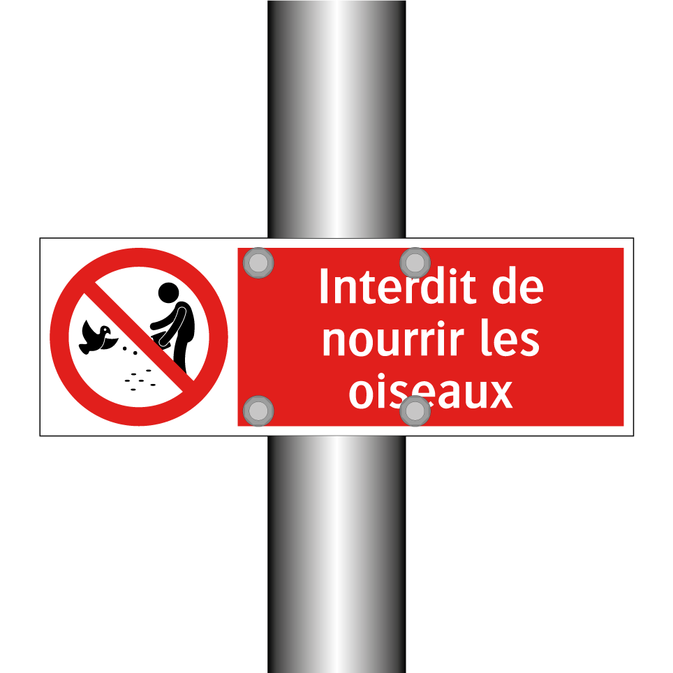 Interdit de nourrir les oiseaux