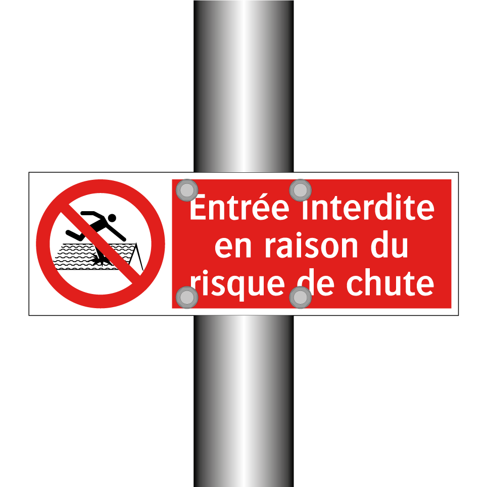 Entrée interdite en raison du risque de chute