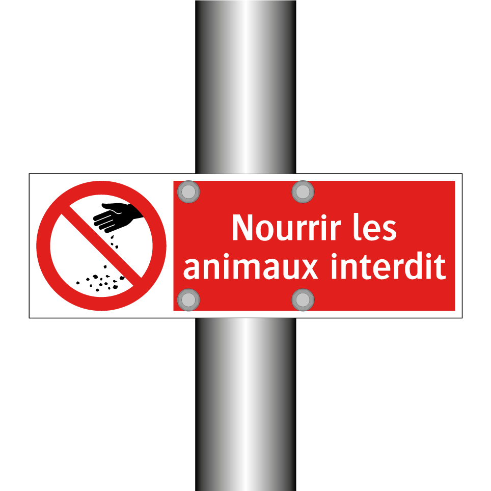 Nourrir les animaux interdit