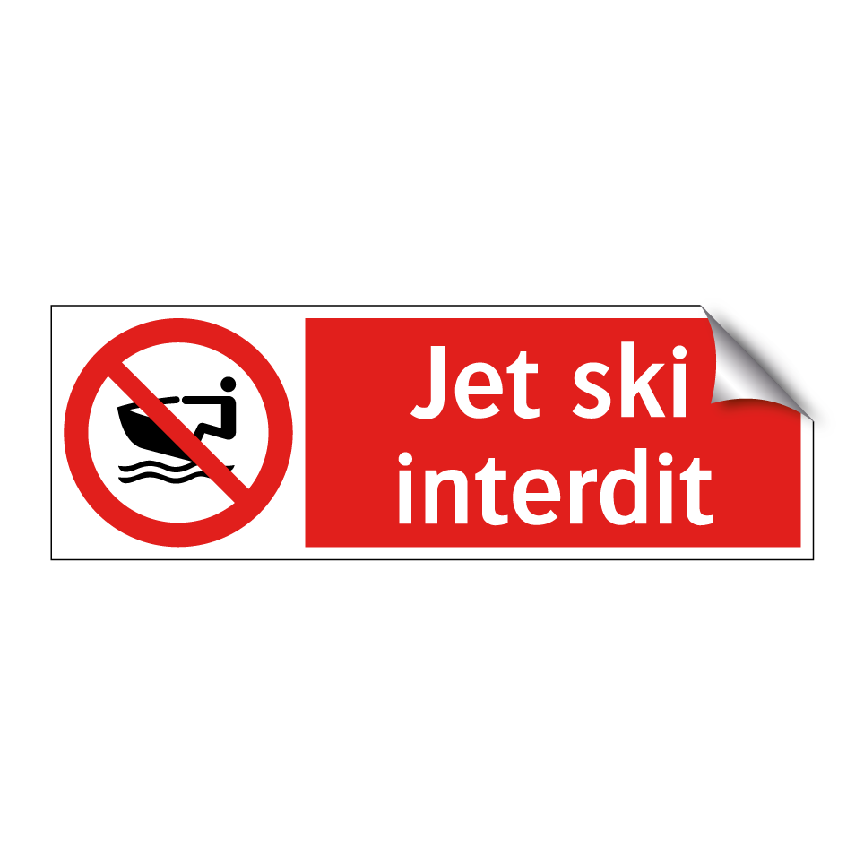 Jet ski interdit