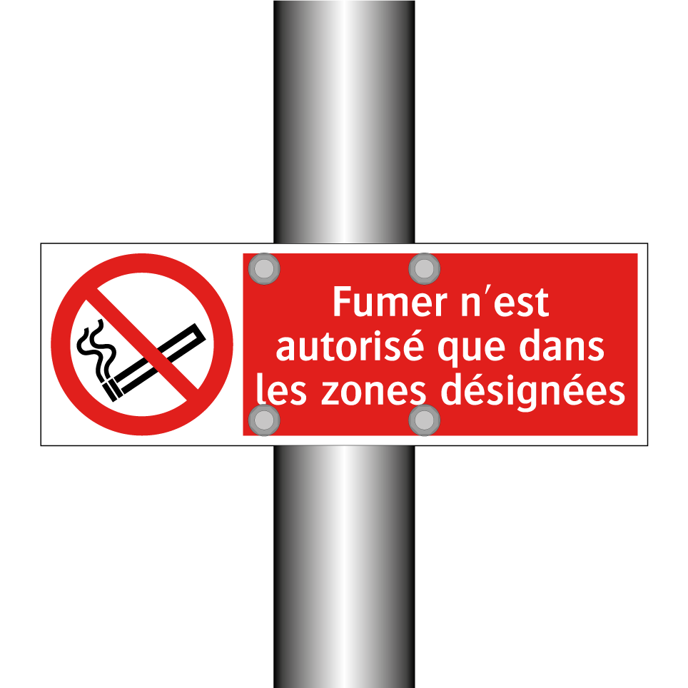 Fumer n'est autorisé que dans les zones désignées