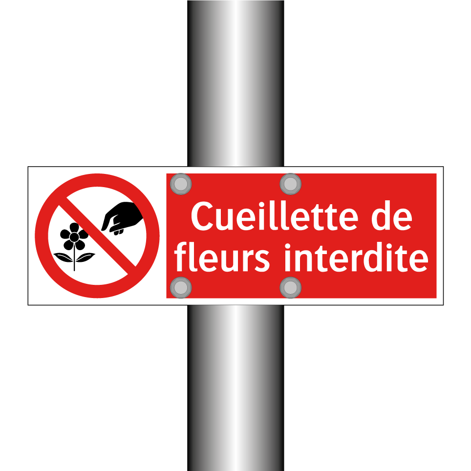 Cueillette de fleurs interdite