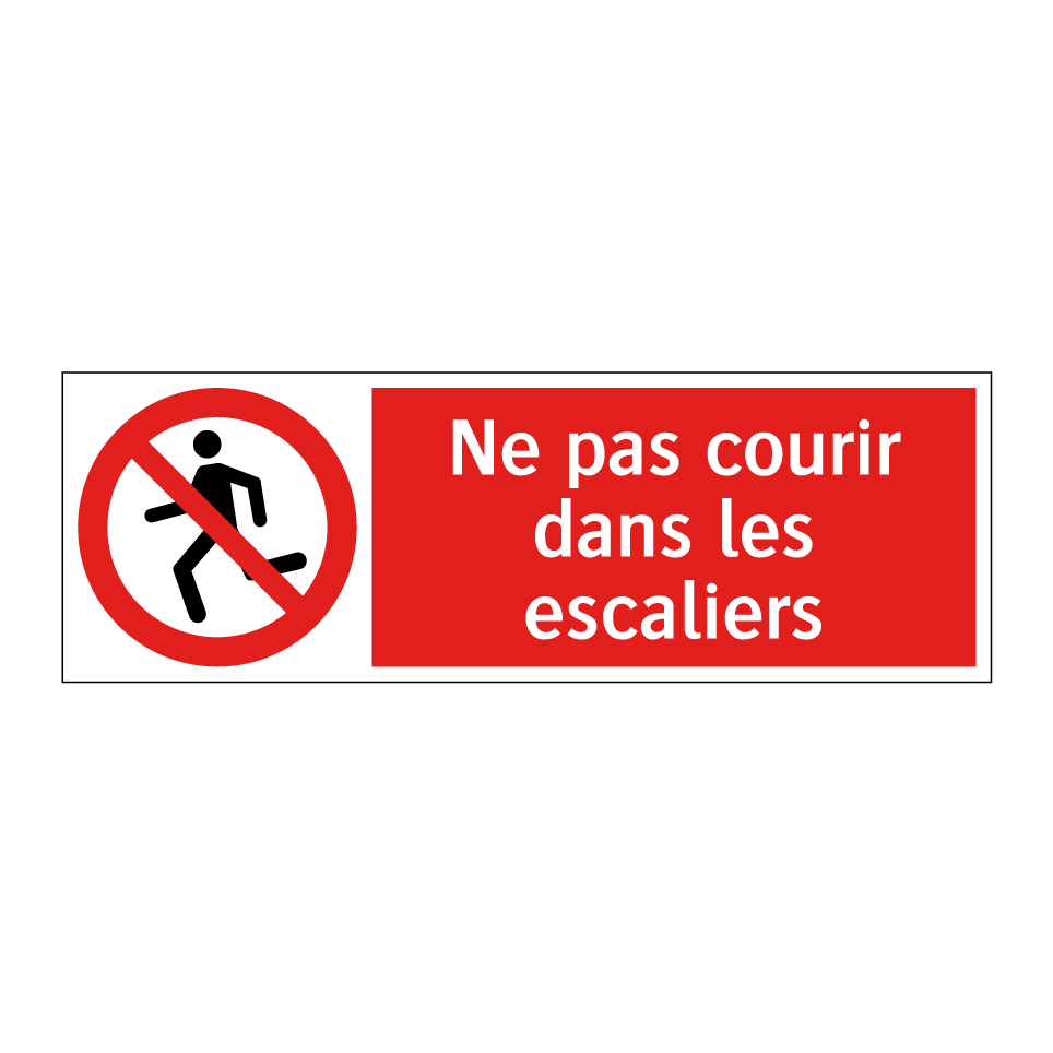 Ne pas courir dans les escaliers