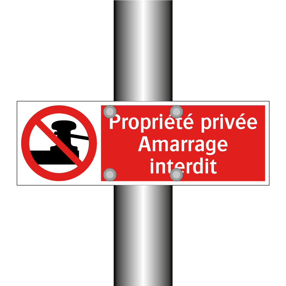 Propriété privée Amarrage interdit