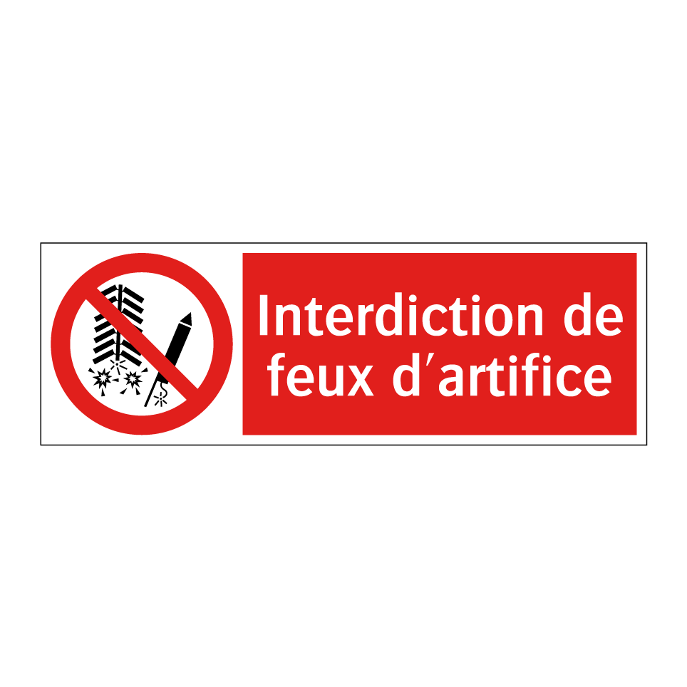 Interdiction de feux d'artifice