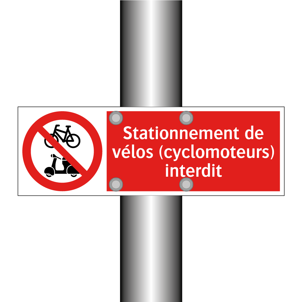 Stationnement de vélos (cyclomoteurs) interdit