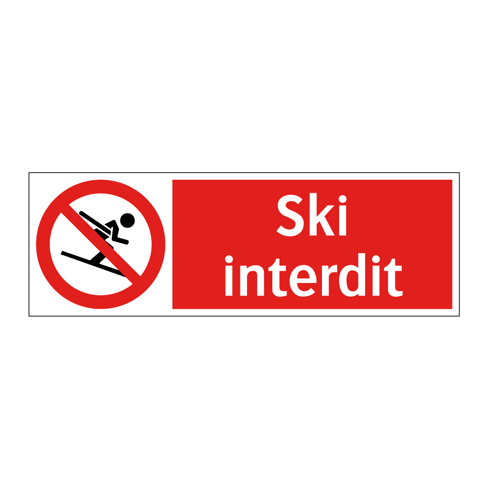 Ski interdit