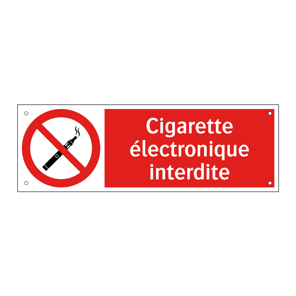 Cigarette électronique interdite
