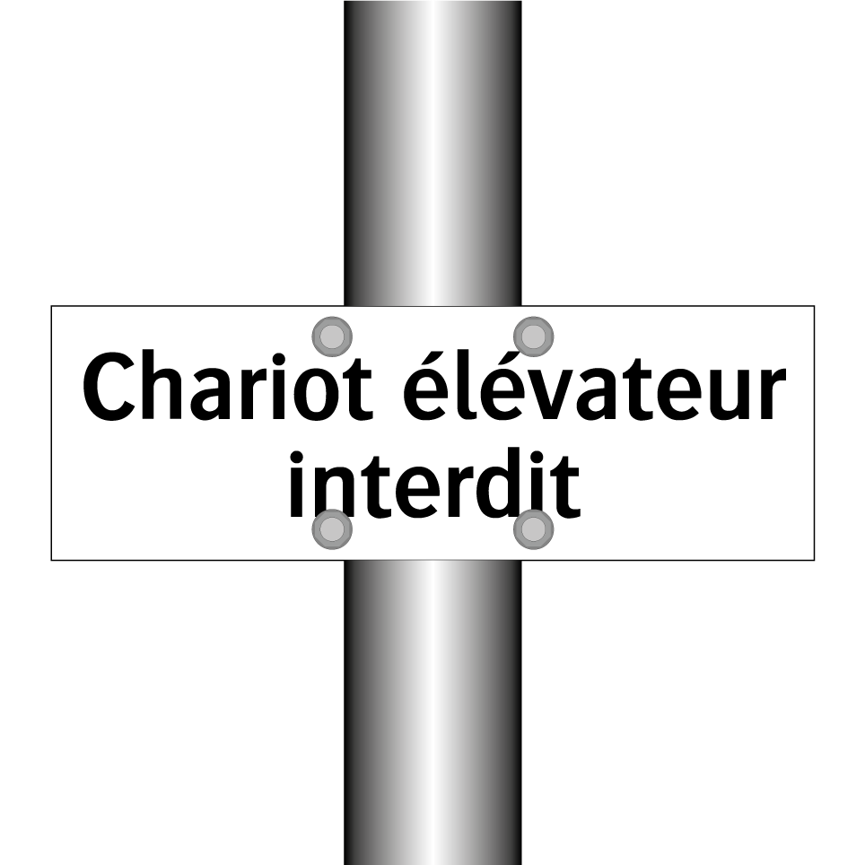 Chariot élévateur interdit