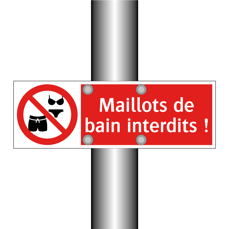 Maillots de bain interdits !