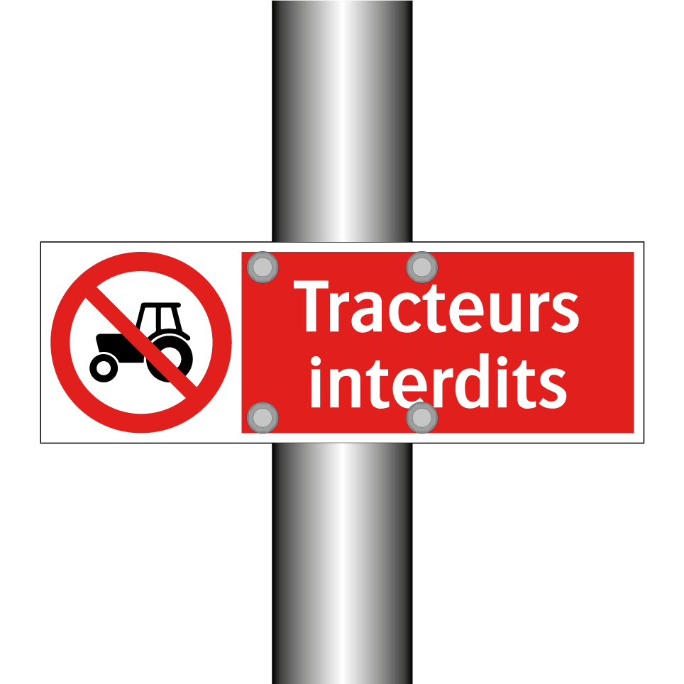 Tracteurs interdits