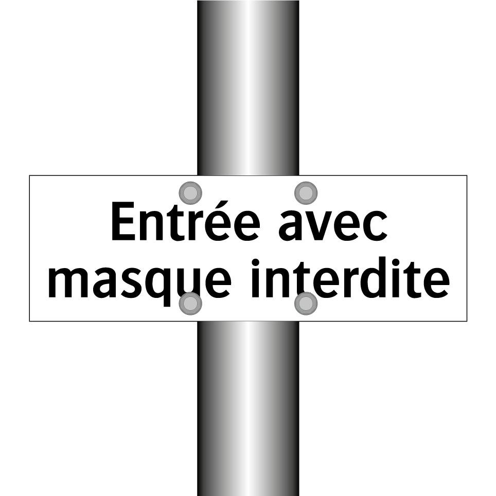 Entrée avec masque interdite