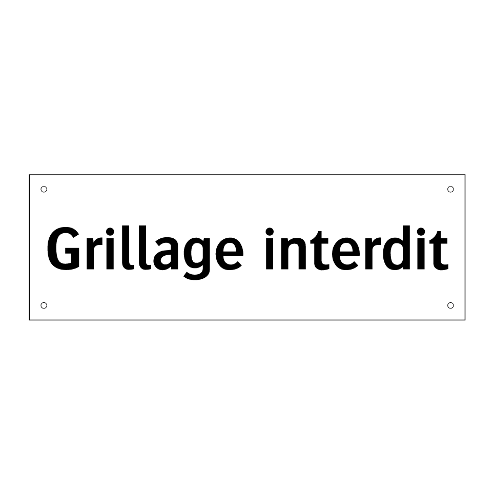 Grillage interdit