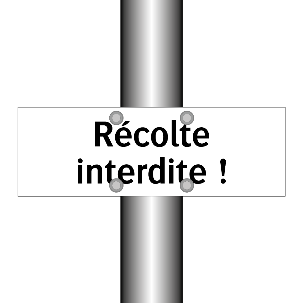Récolte interdite !