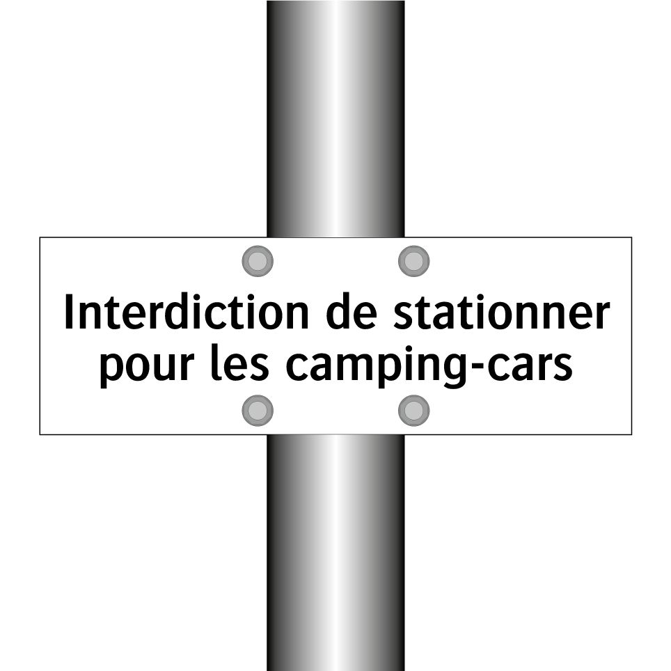 Interdiction de stationner pour les camping-cars