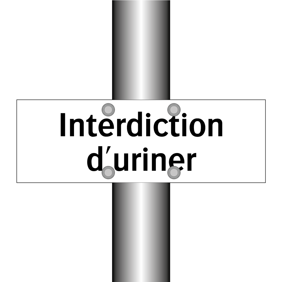 Interdiction d'uriner