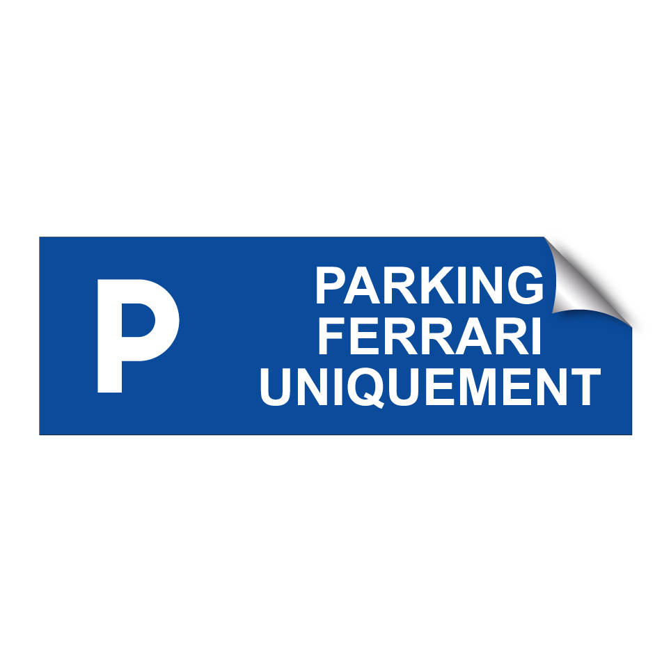 Parking Ferrari uniquement