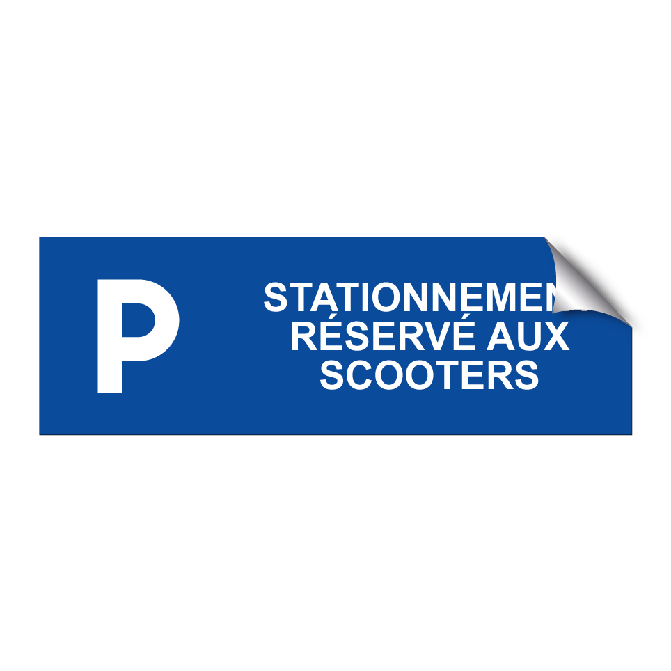 Stationnement réservé aux scooters