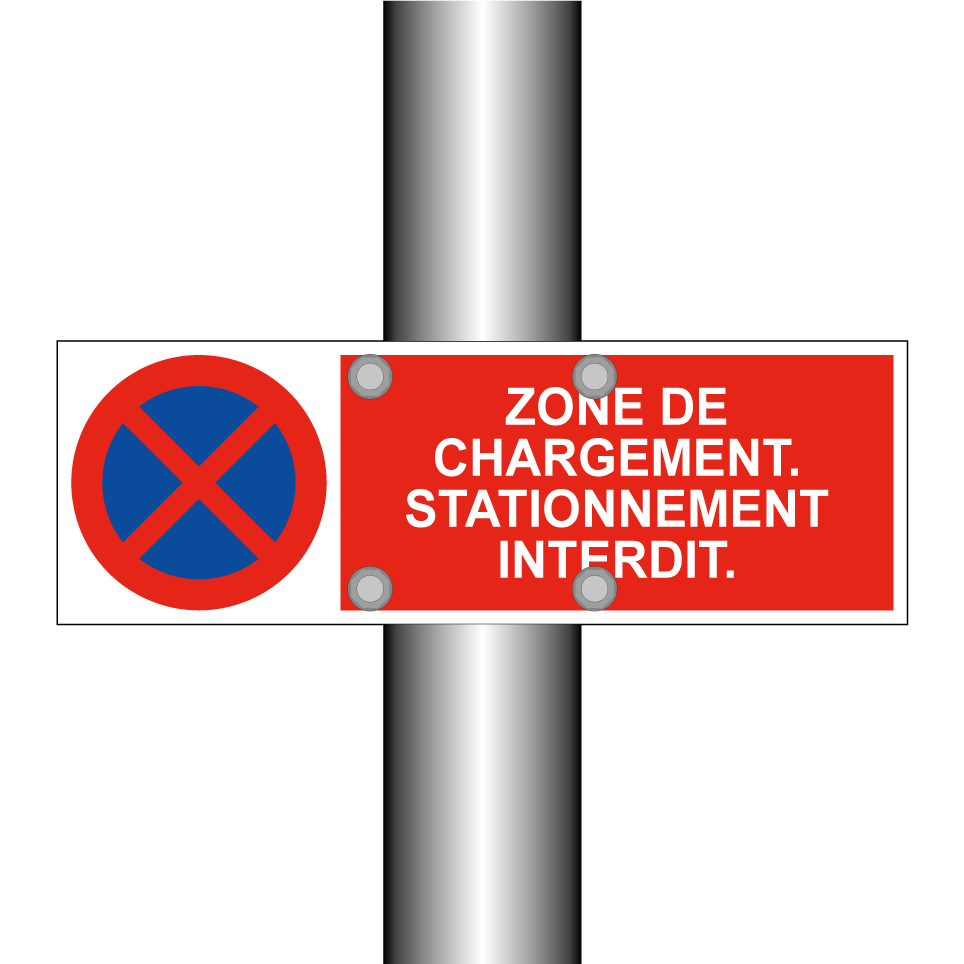 Zone de chargement. Stationnement interdit.