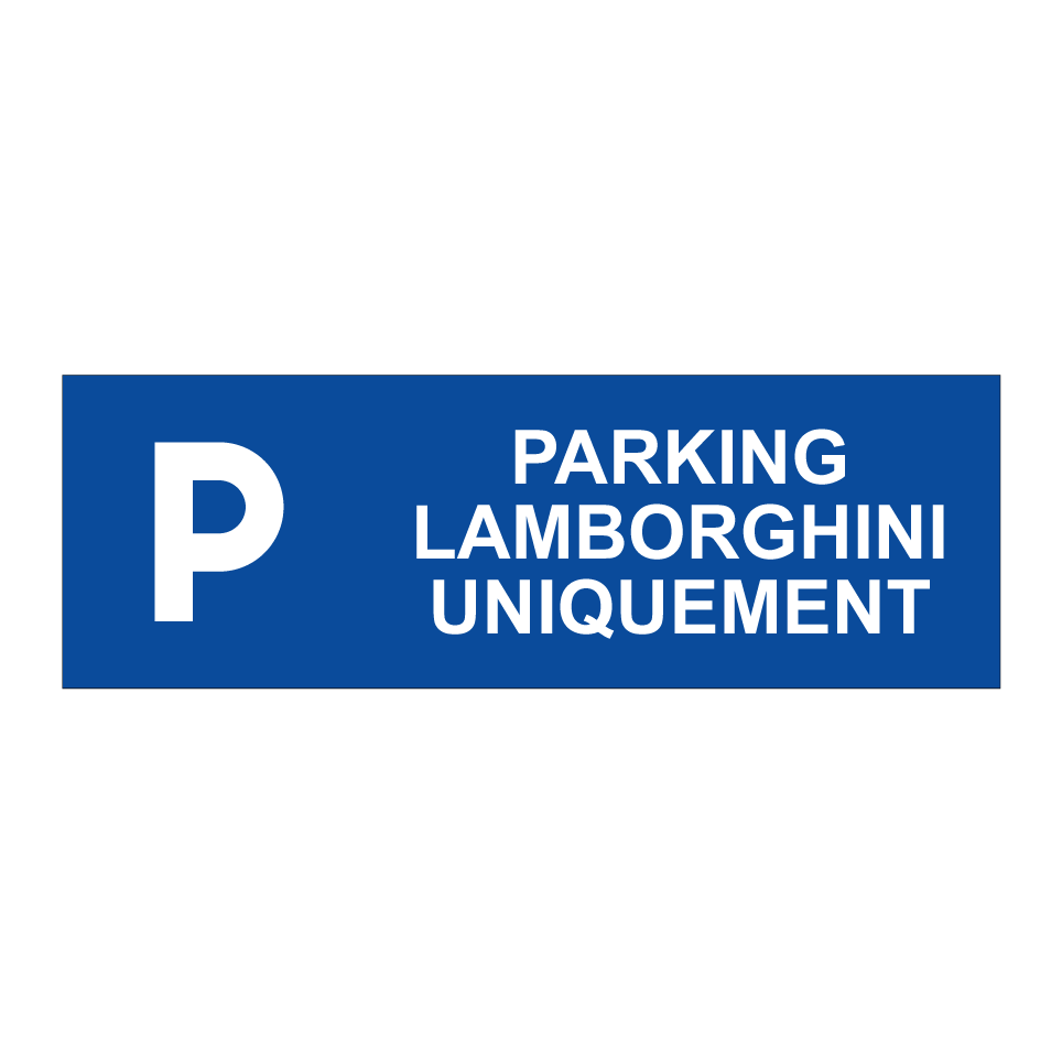 Parking Lamborghini uniquement