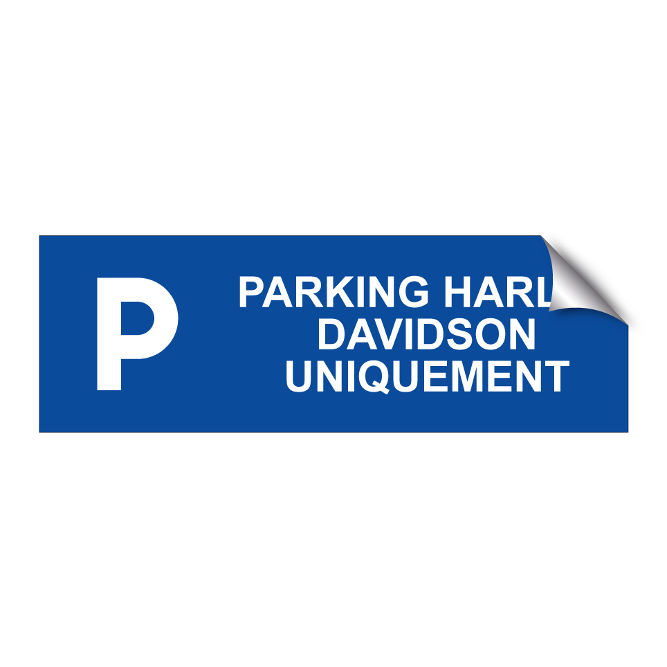 Parking Harley Davidson uniquement