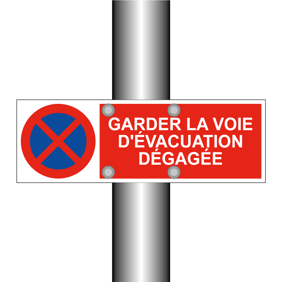 Garder la voie d'évacuation dégagée